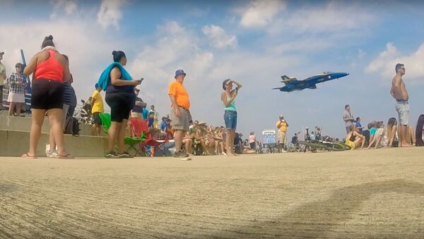 Caça norte-americano está a caminho do Chicago Air and Water Show - Sputnik Brasil