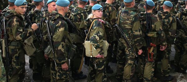 Os militares bielorrussos durante as manobras Zapad (archivo) - Sputnik Brasil