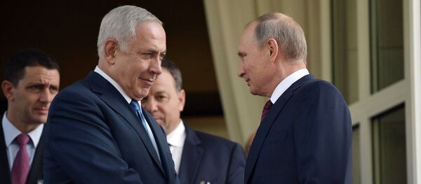 Encontro de Benjamin Netanyahu e Vladimir Putin, Sochi, 23 de agosto de 2017 Encontro de Benjamin Netanyahu e Vladimir Putin, Sochi, 23 de agosto de 2017 - Sputnik Brasil