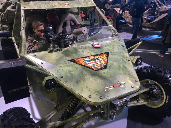 Buggy, todo-o-terreno checheno Chaborz M-3, na exposição EXÉRCITO 2017  - Sputnik Brasil
