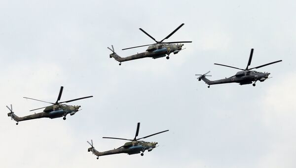 Os Mi-28H no EXÉRCITO 2017  - Sputnik Brasil