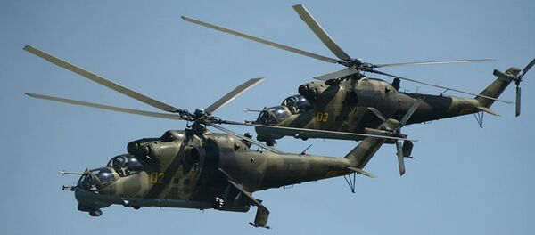 Helicópteros Mi-24 - Sputnik Brasil
