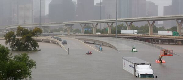 Efeitos do furacão Harvey em Houston, Texas - Sputnik Brasil