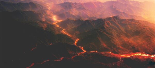 Caldeira vulcânica Caldeira vulcânica - Sputnik Brasil