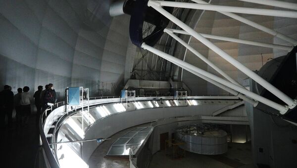 O maior centro astronômico da Rússia para a observação de corpos celestes a partir da Terra. A ferramenta principal de trabalho do observatório é o Grande Telescópio Azimutal que conta com um espelho principal com seis metros de diâmetro - Sputnik Brasil