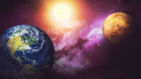 A Terra e Marte (imagem ilustrativa) - Sputnik Brasil
