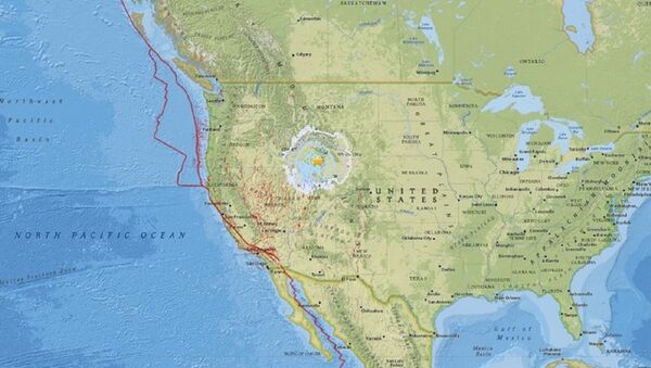 Mapa mostra local do terremoto - Sputnik Brasil