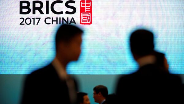 Participantes do forúm empresarial BRICS Business Forum em Xiamen China, 3 de setembro de 2017 - Sputnik Brasil