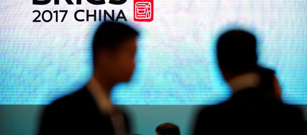 Participantes do forúm empresarial BRICS Business Forum em Xiamen China, 3 de setembro de 2017 - Sputnik Brasil