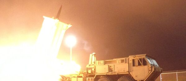 Teste do sistema antimíssil norte-americano THAAD (foto de arquivo) - Sputnik Brasil
