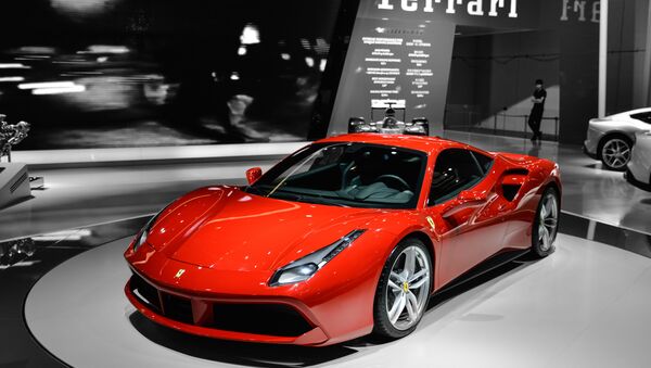 Ferrari 488 GTB em exposição. - Sputnik Brasil