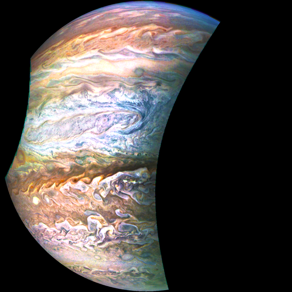 Imagem de Júpiter captada pela sonda espacial Juno Imagem de Júpiter captada pela sonda espacial Juno - Sputnik Brasil