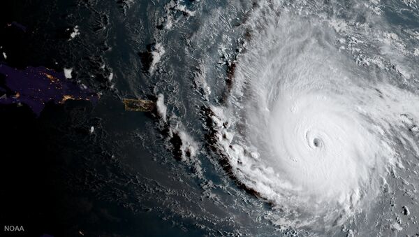 Imagem do furacão do espaço (imagem referencial) - Sputnik Brasil
