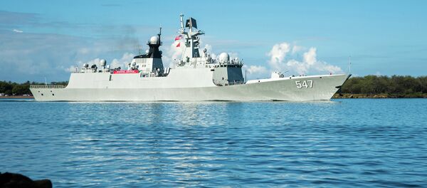 Fragata chinesa Linyi - Sputnik Brasil