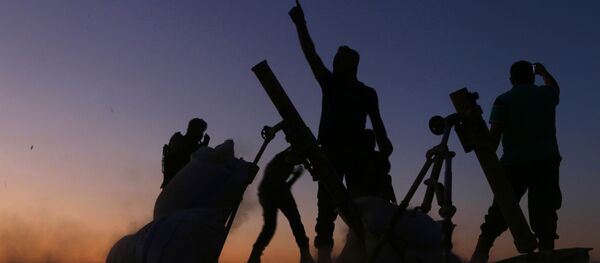 Militantes do Exército Livre da Síria em Dabiq, foto de arquivo - Sputnik Brasil