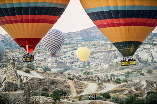Balões na região turca de Cappadocia - Sputnik Brasil