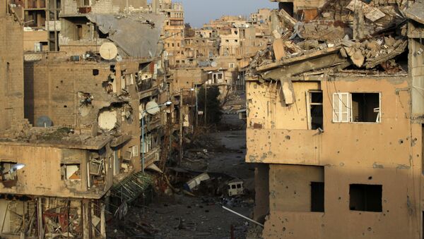 Edifícios destruidos em Deir ez-Zor (foto de arquivo) - Sputnik Brasil