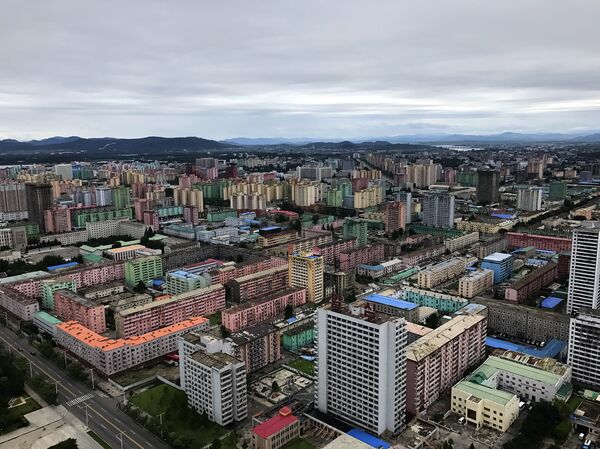 A capital norte-coreana, Pyongyang, vista de cima - Sputnik Brasil