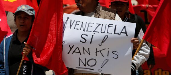 Manifestação de apoio ao presidente venezuelano, Nicolás Maduro, no México - Sputnik Brasil
