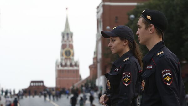 Polícia na Praça Vermelha em Moscou - Sputnik Brasil
