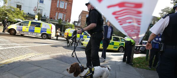 Pessoal dos serviços de emergência perto da estação Parsons Green em Londres Pessoal dos serviços de emergência perto da estação Parsons Green em Londres - Sputnik Brasil