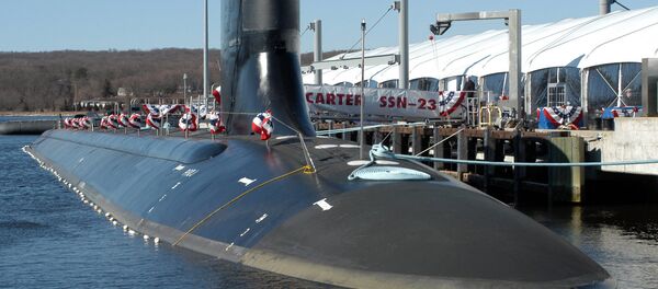 Submarino norte-americano USS Jimmy Carter em Groton, estado de Connecticut, EUA (foto de arquivo) - Sputnik Brasil