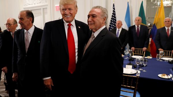 Trump e Temer - Sputnik Brasil