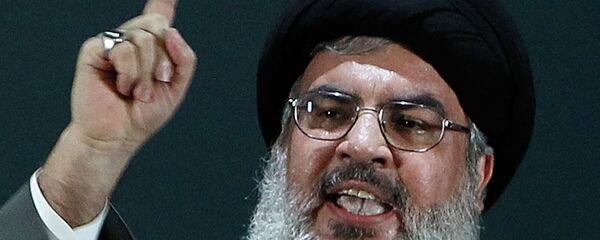 Líder do Hezbollah, Hassan Nasrallah - Sputnik Brasil