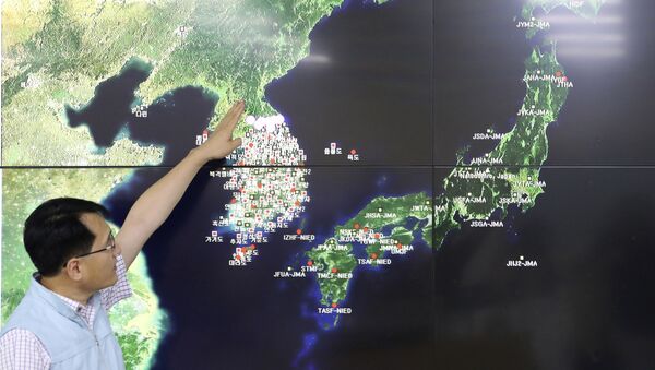 Mapa da península da Coreia - Sputnik Brasil