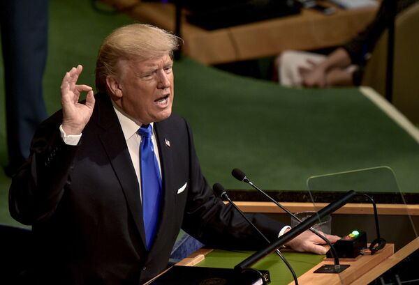 Presidente Trump discursa perante a Assembleia Geral da ONU - Sputnik Brasil