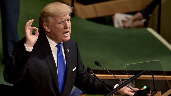 Presidente Trump discursa perante a Assembleia Geral da ONU (foto de arquivo) - Sputnik Brasil