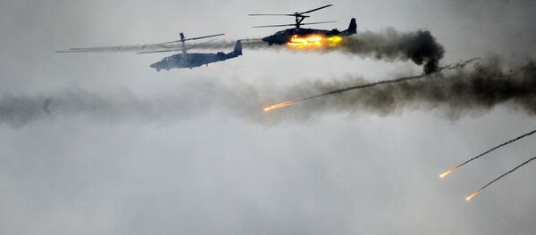 Helicópteros Ka-52 (foto de arquivo) - Sputnik Brasil
