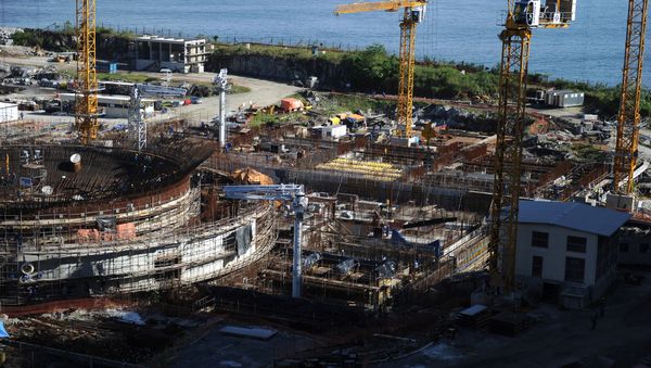 Construção de Angra 3 em abril de 2011 Construção de Angra 3 em abril de 2011 - Sputnik Brasil