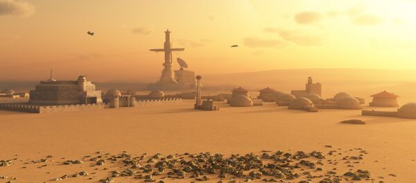 Cidade marciana (imagem ilustrativa) - Sputnik Brasil