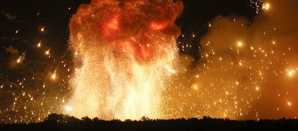 Explosão de munições na Ucrânia - Sputnik Brasil