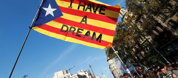 Masiva manifestación en Barcelona Masiva manifestación en Barcelona - Sputnik Brasil