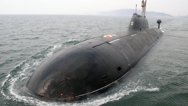 Submarino nuclear da Marinha da Índia INS Chakra (foto de arquivo) - Sputnik Brasil
