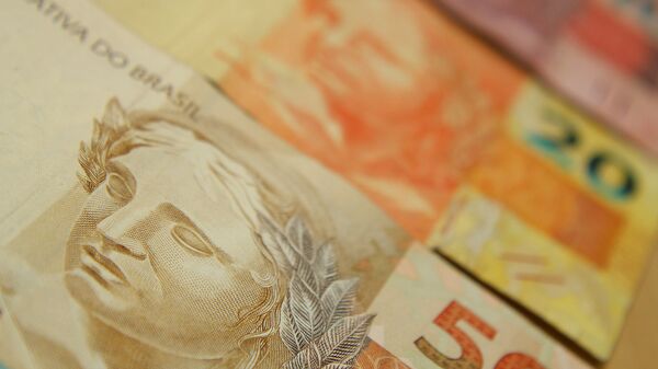 Notas de real, a moeda brasileira (foto referencial). - Sputnik Brasil