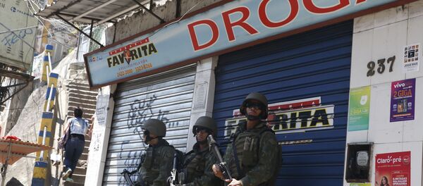 Exército na Rocinha - Sputnik Brasil