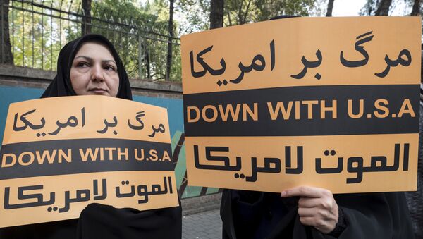 Manifestação anti-EUA em Teerã, Irã (arquivo) - Sputnik Brasil