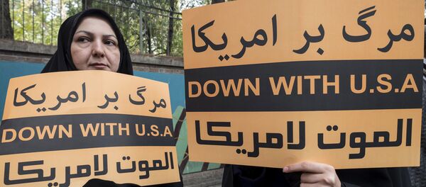 Manifestação anti-EUA em Teerã, Irã (arquivo) - Sputnik Brasil