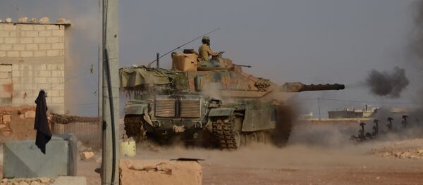 Tanque turco na Síria - Sputnik Brasil