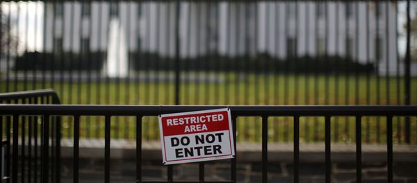 Casa Branca vista pelas grades da propriedade, Washington - Sputnik Brasil