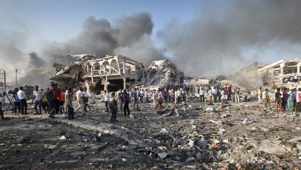 Ataque terrorista de 14 de outubro, na Somália. - Sputnik Brasil
