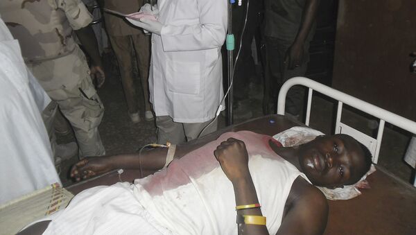 Estudante ferido após ataque do Boko Haram. - Sputnik Brasil