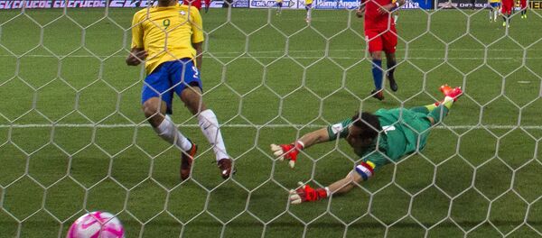 Gabriel Jesus em partida contra o Chile nas eliminatórias da Copa 2018 (foto de arquivo). - Sputnik Brasil