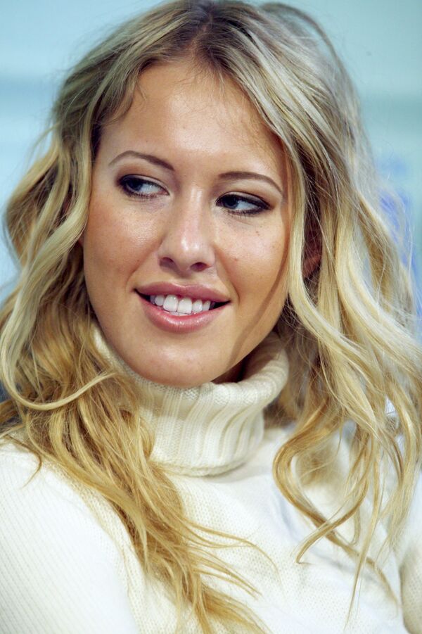 Ksenia Sobchak, possível rival de Vladimir Putin nas presidenciais de 2018 - Sputnik Brasil