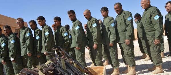 Treinamentos das FDS em Raqqa Treinamentos das FDS em Raqqa - Sputnik Brasil