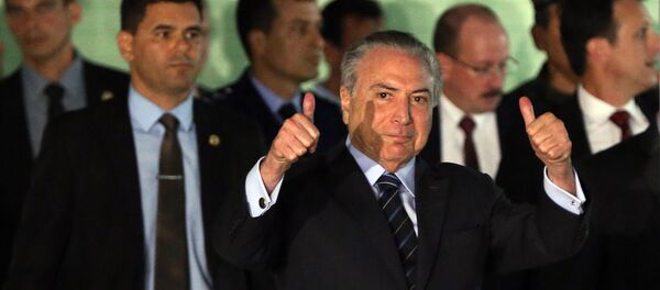 Michel Temer, presidente do Brasil - Sputnik Brasil