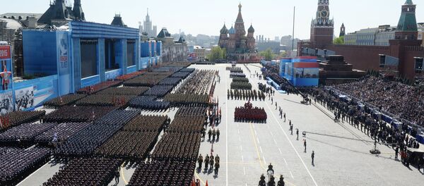 Parada de Vitória em Moscou Parada de Vitória em Moscou - Sputnik Brasil